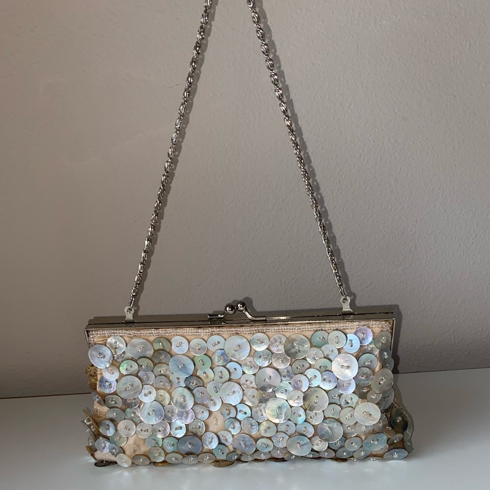 Matching sequin clutches
